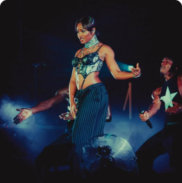 Burna Boy On stage preforming